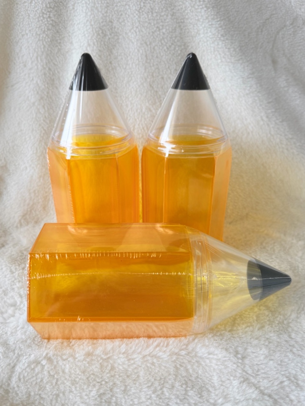 Target Bullseye's Playground Pencil Shaped Novelty Containers - Set of 3 Teacher